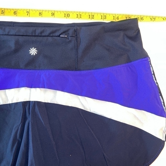 NWOT Althleta Color Block Running Shorts ZIP POCKET DRAWSTRING Size M - Picture 2 of 15